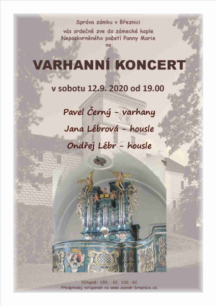 Varhanní koncert na zámku Březnice