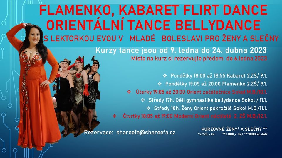 Orientální tance pro pokročilé v Mladé Boleslavi 