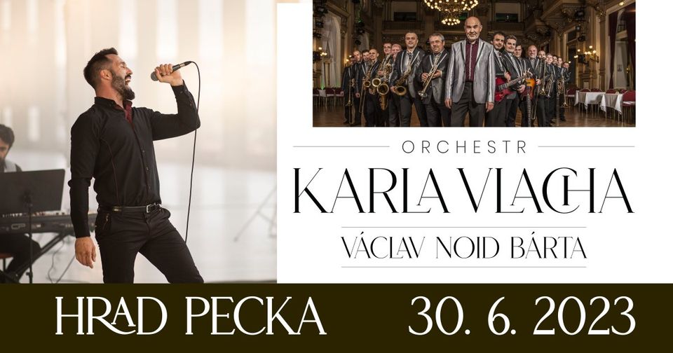 Orchestr Karla Vlacha a Václav Noid Bárta na hradě Pecka