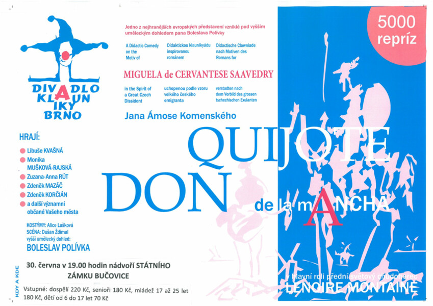 Don Quijot de la Ancha – divadelní představení na SZ Bučovice