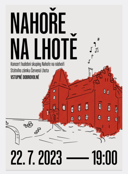 Koncert skupiny Nahoře na zámku Červená Lhota
