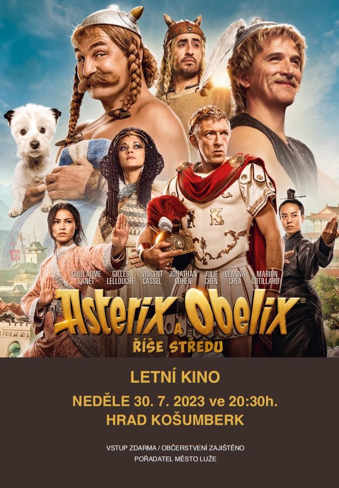 Asterix a Obelix a ŘÍŠE STŘEDU - Letní kino - hrad Košumberk