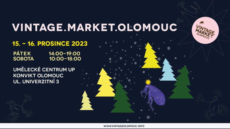 Vánoční Vintage.Market na Konviktu 15. & 16. 12. 2023