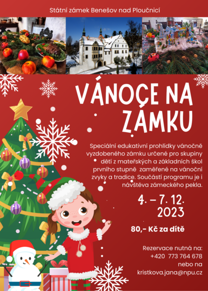 Vánoce na zámku Benešov nad Ploučnicí