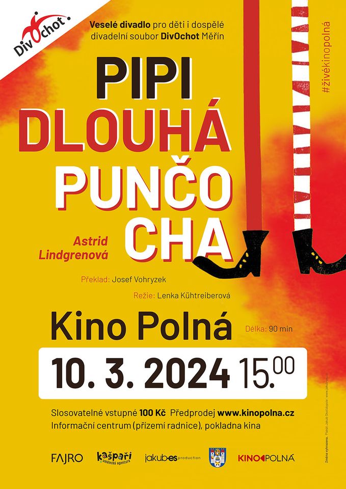 Pipi Dlouhá Punčocha - divadlo pro děti i dospělé (Kino Polná)