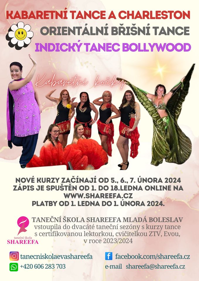 Zápis na kurzy tance pro ženy v taneční škole Shareefa Mladá Boleslav