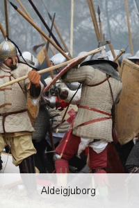 Raně středověká družina Varjagů a Vikingů.