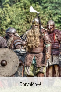 Naše skupina se zabývá historicko-bojovým šermem a táborovým životem bojovníků v ranném středověku v 8- 10. stol.