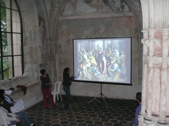 Sázavský klášter - společné sázavské malování v plenéru Malířská škola vidění