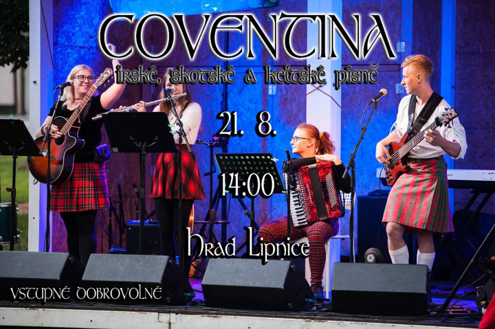 Koncert skupiny Coventina na hradě Lipnici