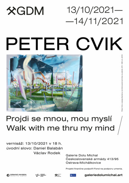Vernisáž výstavy slovenského umělce Petera Cvika