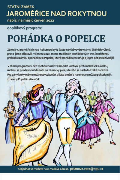 Pohádka o Popelce na zámku v Jaroměřicích nad Rokytnou