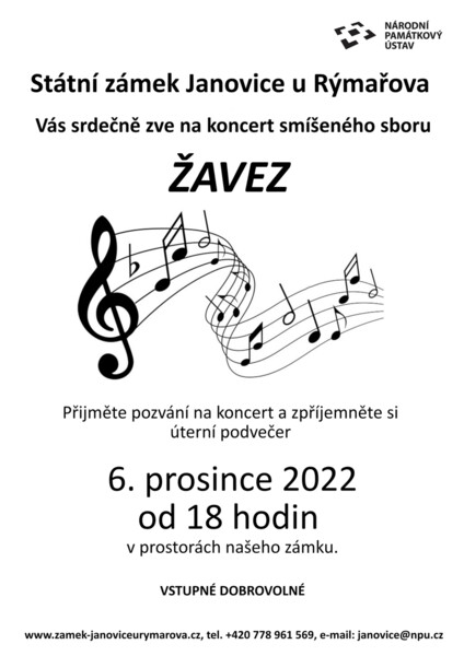 Koncert sboru ŽAVEZ