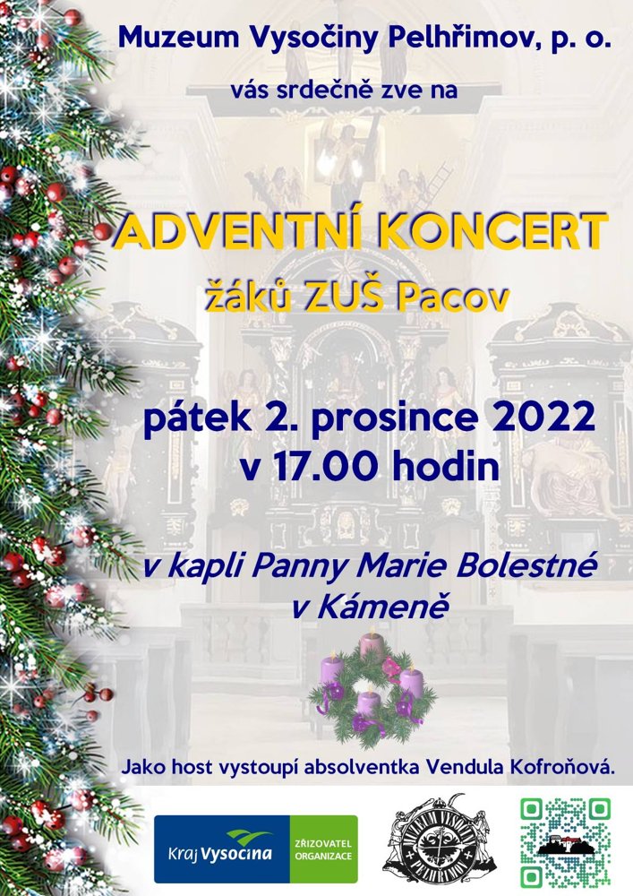 Adventní koncert žáků ZUŠ Pacov