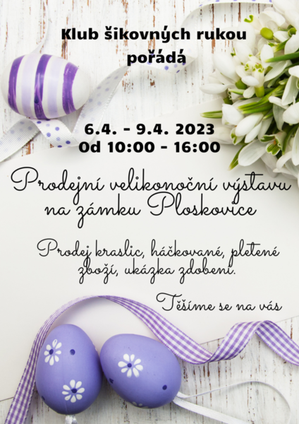 Velikonoční výstava na zámku Ploskovice