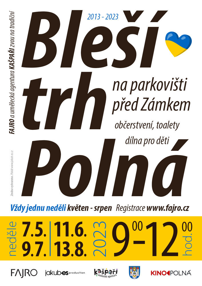Bleší trh na Zámku v Polné 7. 5. 2023