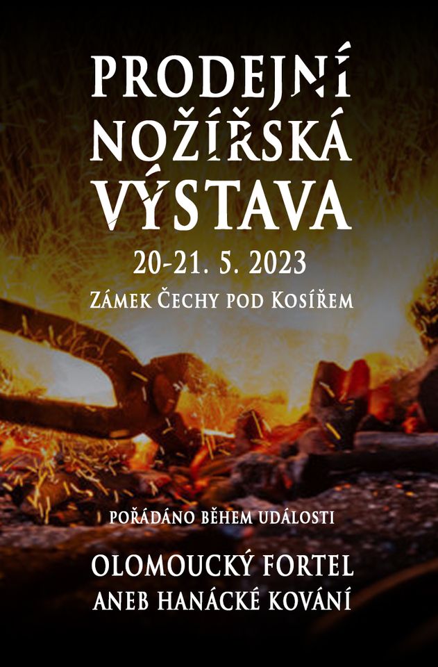 Prodejní nožířská výstava na Zámku Čechy pod Kosířem