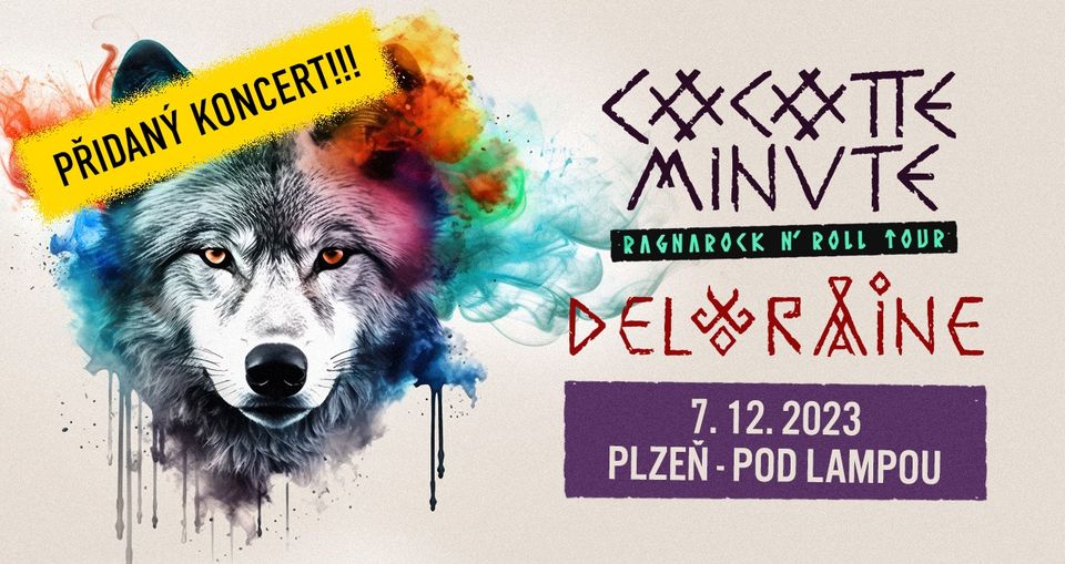 2. koncert!!! COCOTTE MINUTE / DELORAINE RagnaRocknRoll Tour Plzeň 
